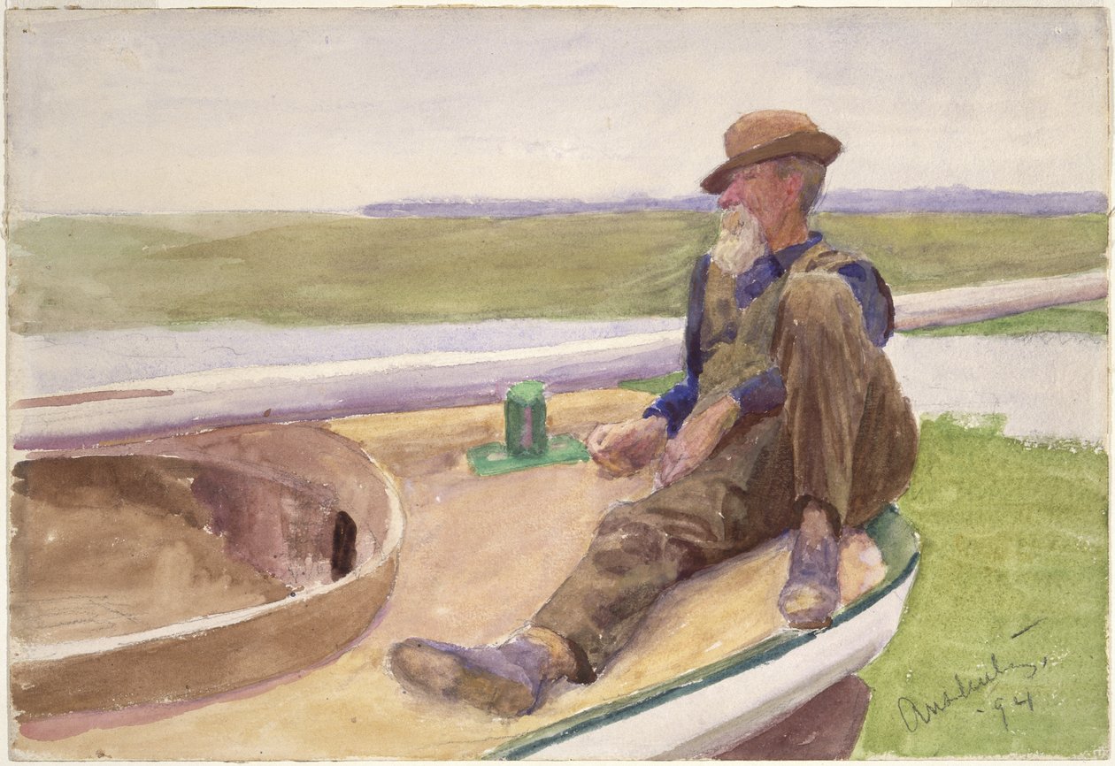 Man in Boat, 1894 by Thomas Pollock Anschutz