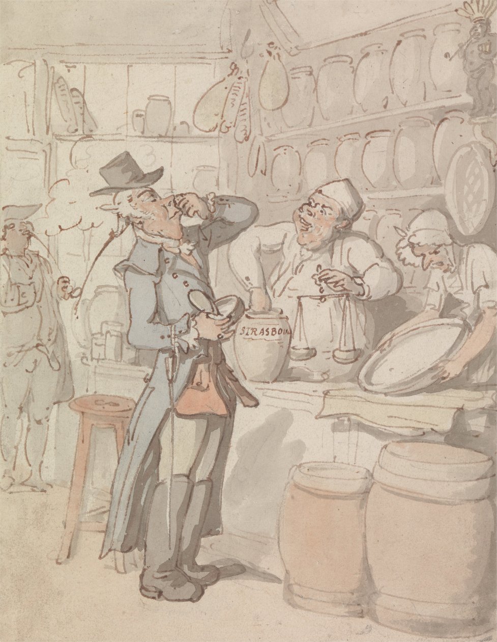 A Man Buying Snuff by Thomas Rowlandson