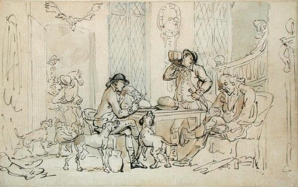 Breakfast before the Hunt, c.1785-90 by Thomas Rowlandson