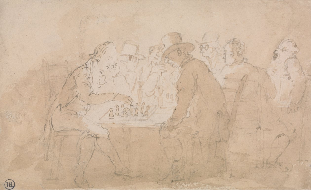 Chess Players by Thomas Rowlandson