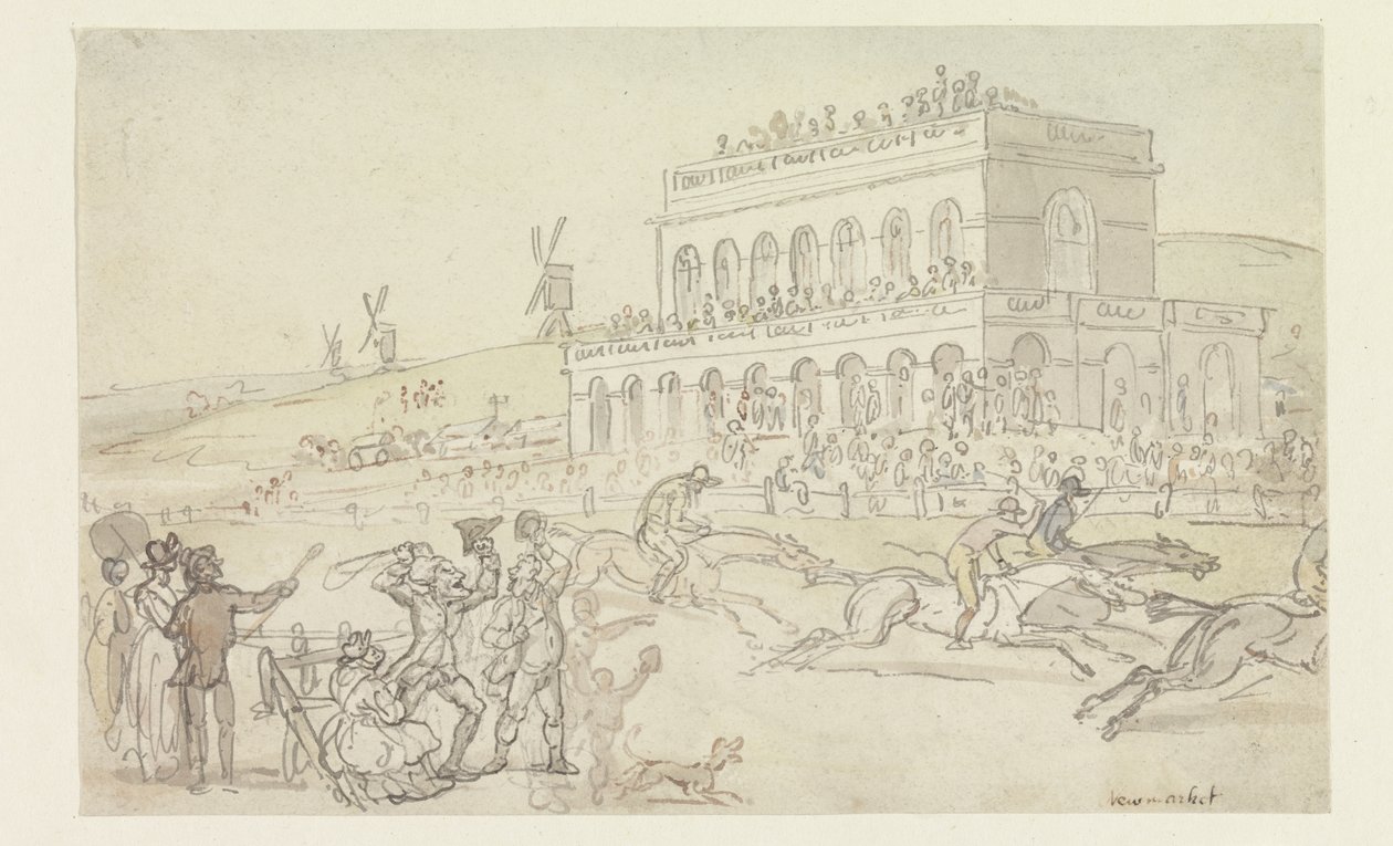 Doctor Syntax Loses His Money on the Race Ground at York by Thomas Rowlandson