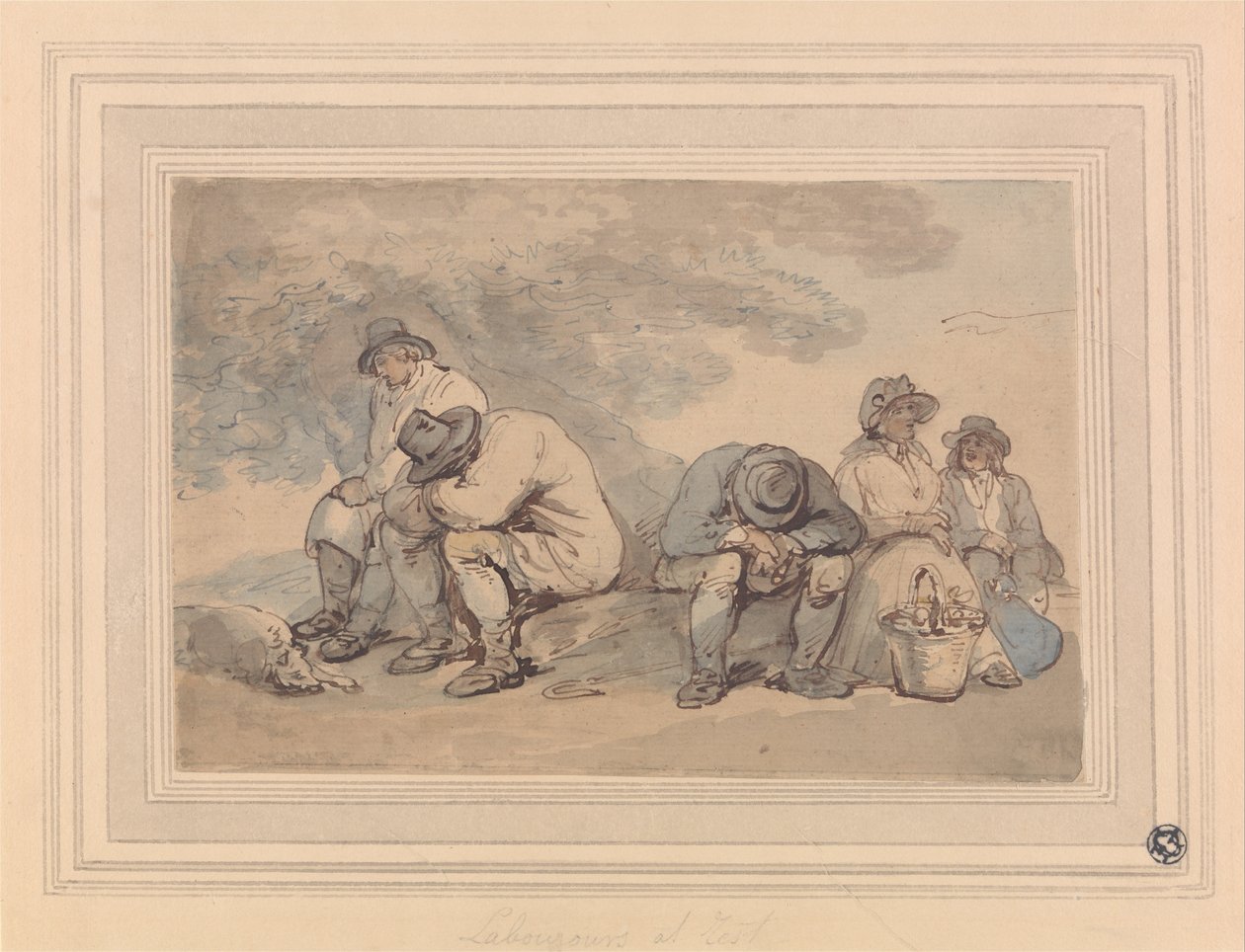 Labourers at Rest by Thomas Rowlandson