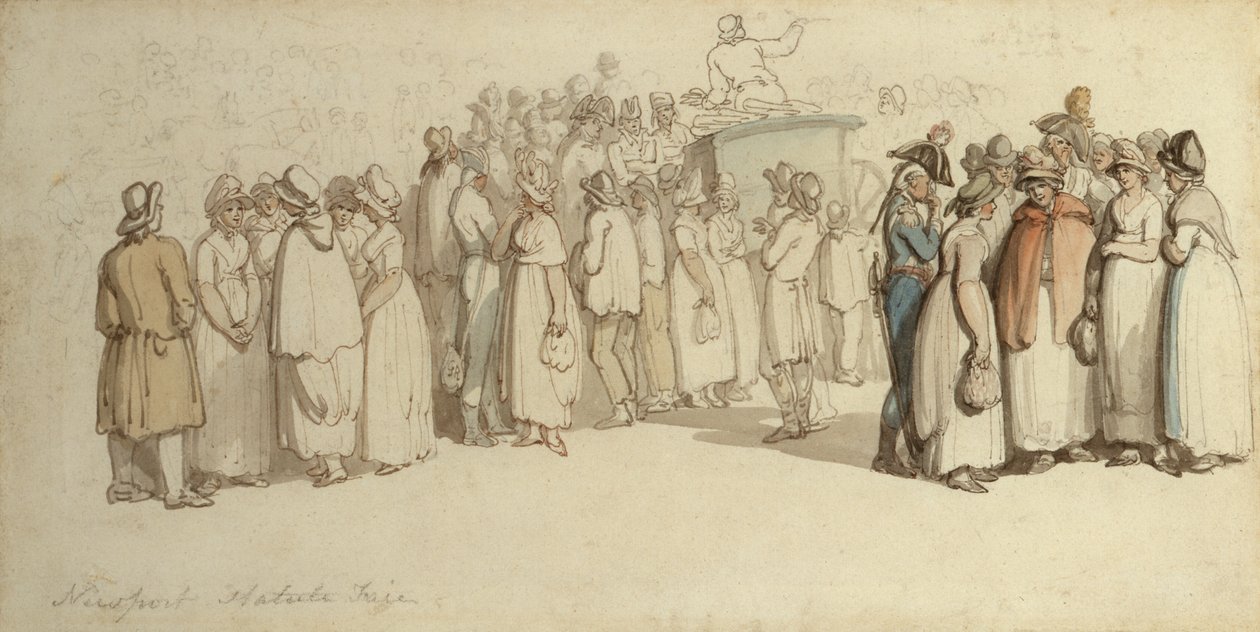 Newport Statute Fair by Thomas Rowlandson