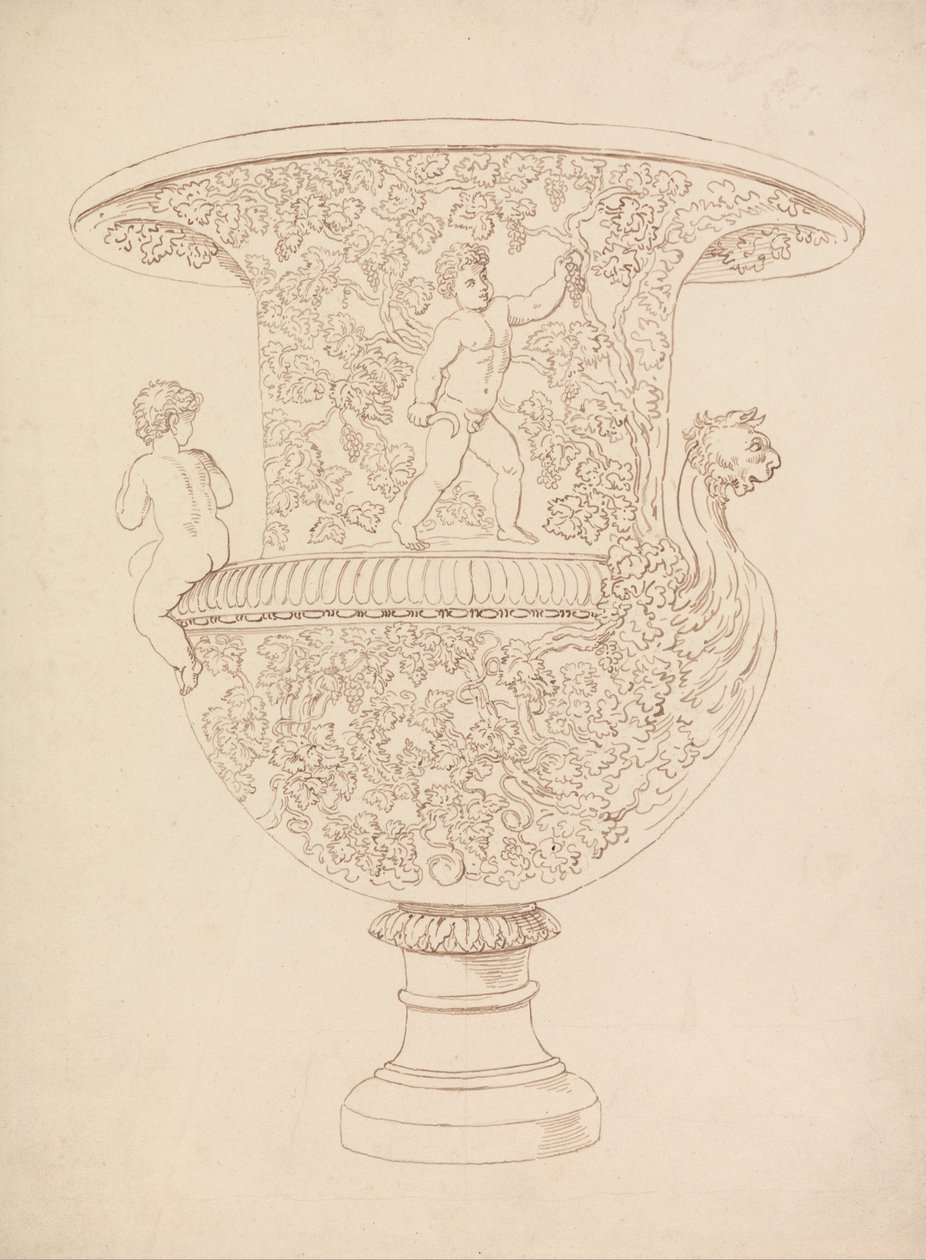 Study of a Vase by Thomas Rowlandson