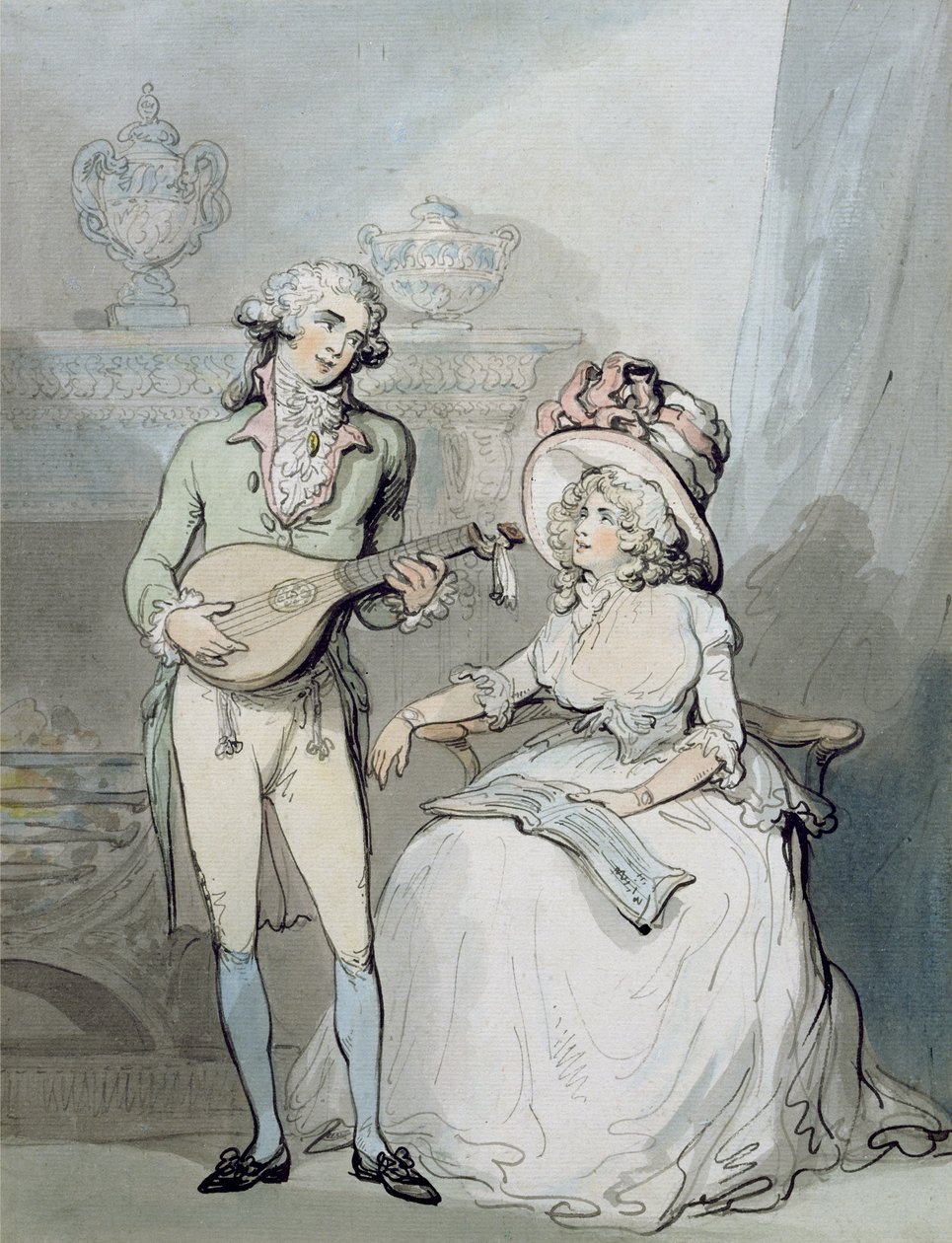 The Duet by Thomas Rowlandson