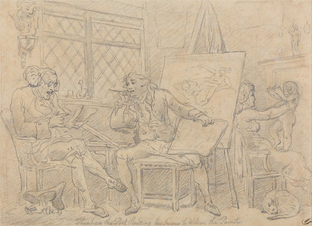 The Historian Animating the Mind of the Young Painter by Thomas Rowlandson
