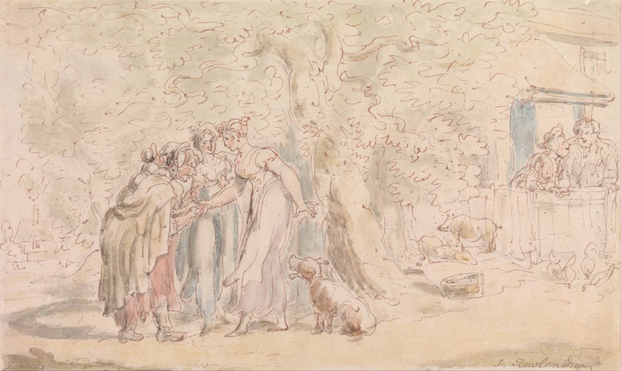 The Vicar of Wakefield: Fortune-Telling by Thomas Rowlandson