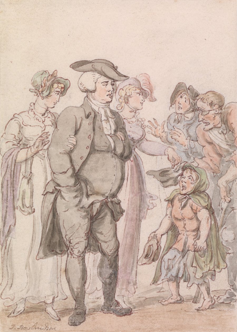 The Vicar of Wakefield: Frontispiece by Thomas Rowlandson