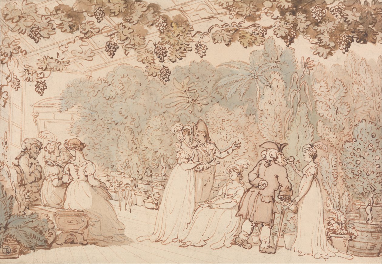 The Vinery by Thomas Rowlandson