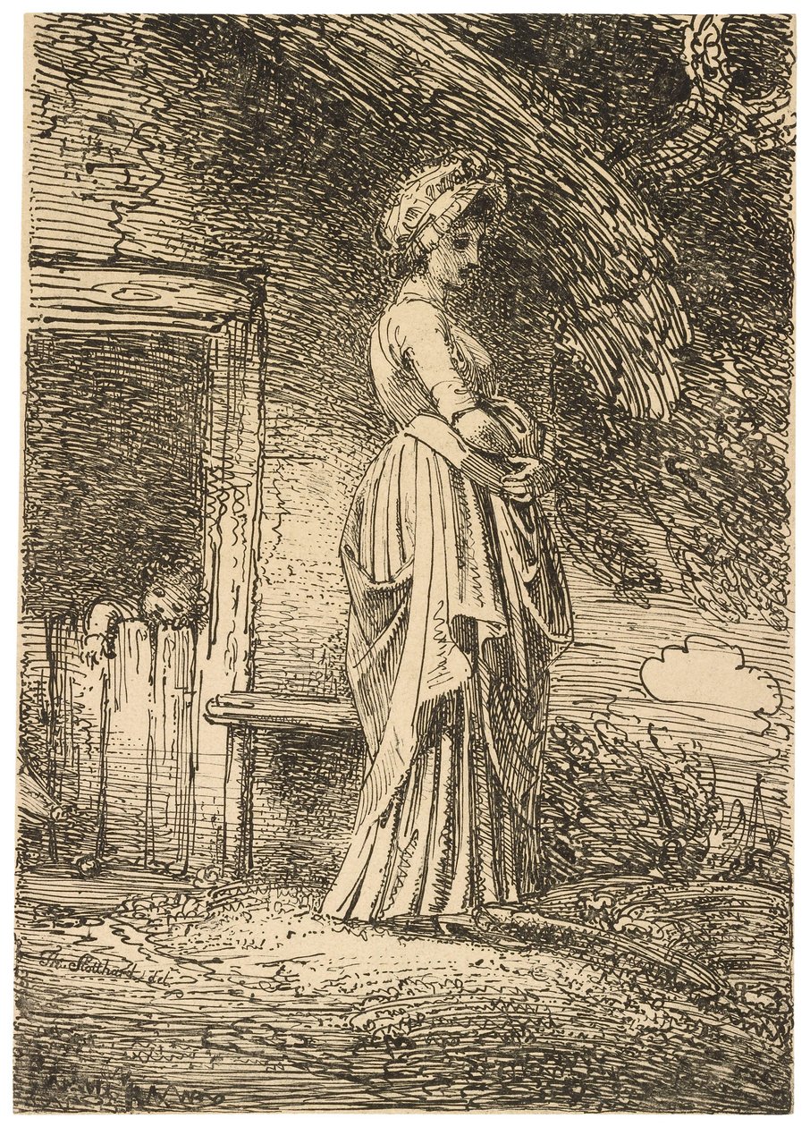 The Lost Apple from Specimens of Polyautography by Thomas Stothard