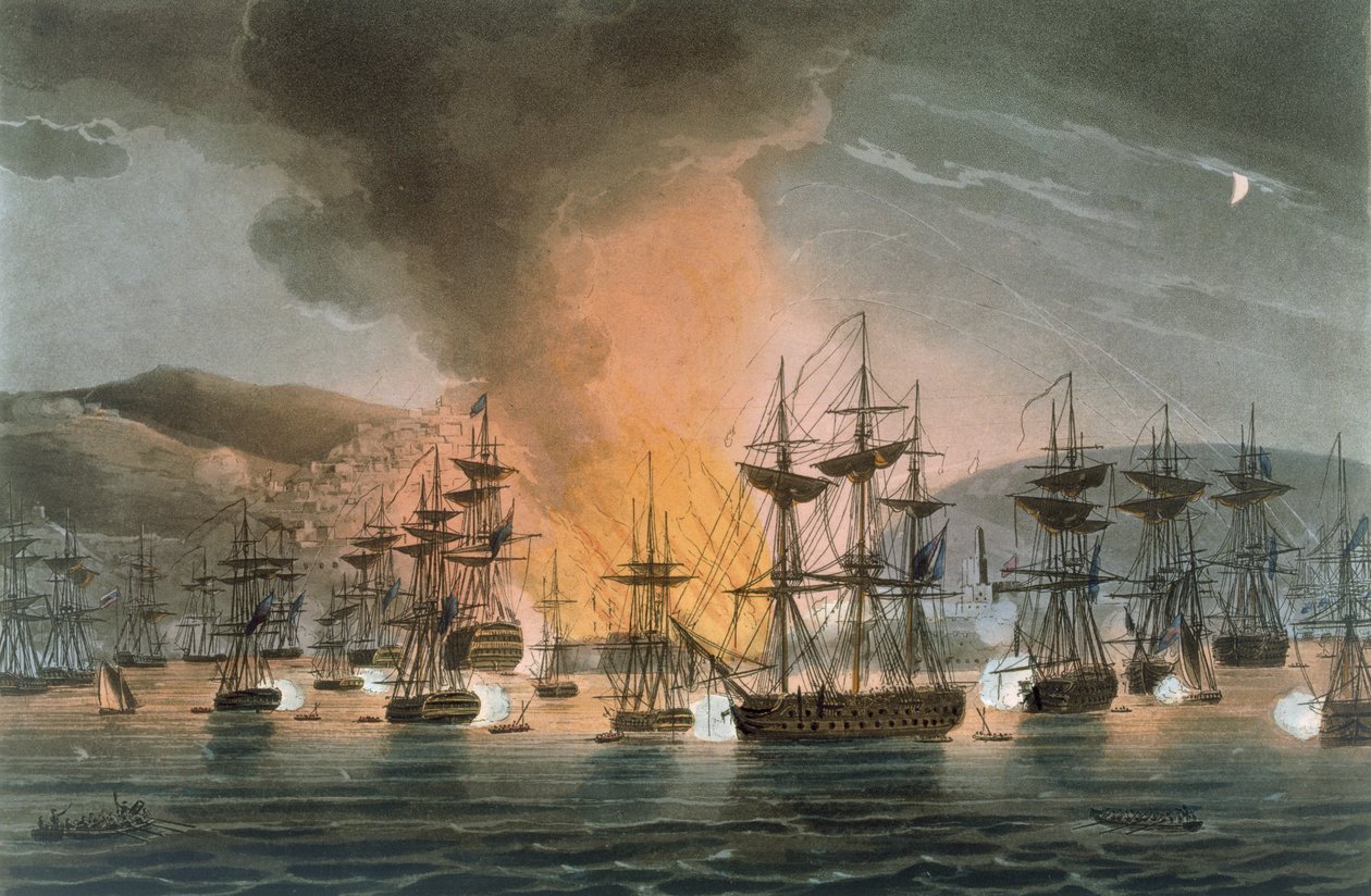The Bombardment of Algiers, 27th August 1816, from 