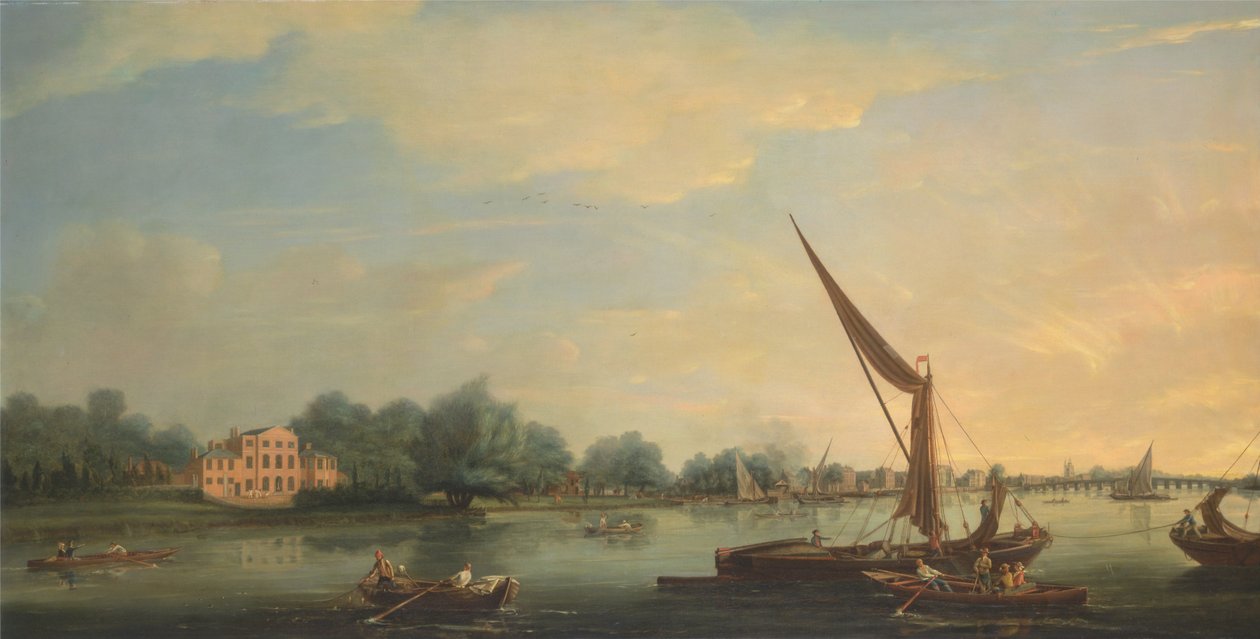 The Thames at Chelsea by Thomas Whitcombe