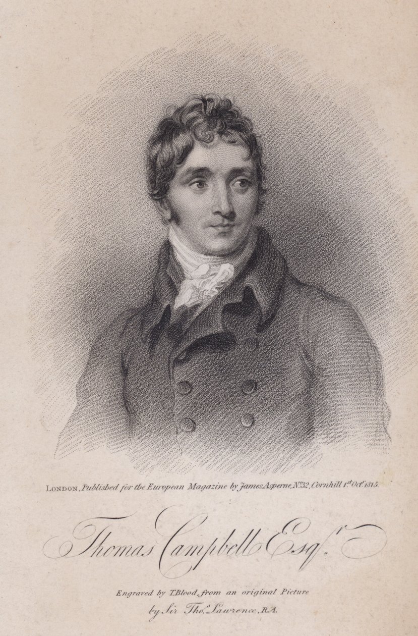 Thomas Campbell, Scottish poet by Thomas (after) Lawrence