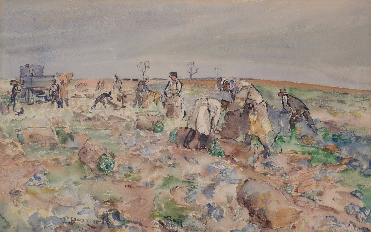 In the potato field by Thomas Barclay Hennell