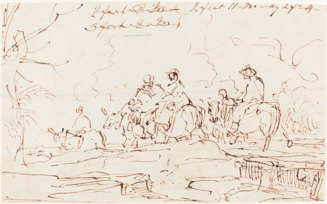 Figures in a Landscape by Thomas Barker
