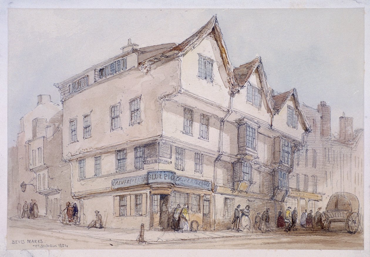 Bevis Marks, London, 1854 by Thomas Colman Dibdin