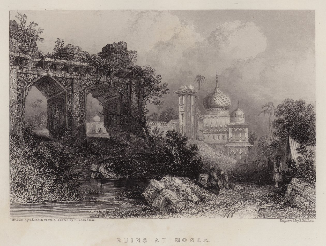 Ruins at Monea by Thomas Colman Dibdin