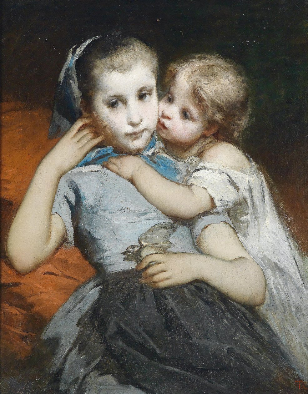 Sisters, Monogrammed T. C. by Thomas Couture