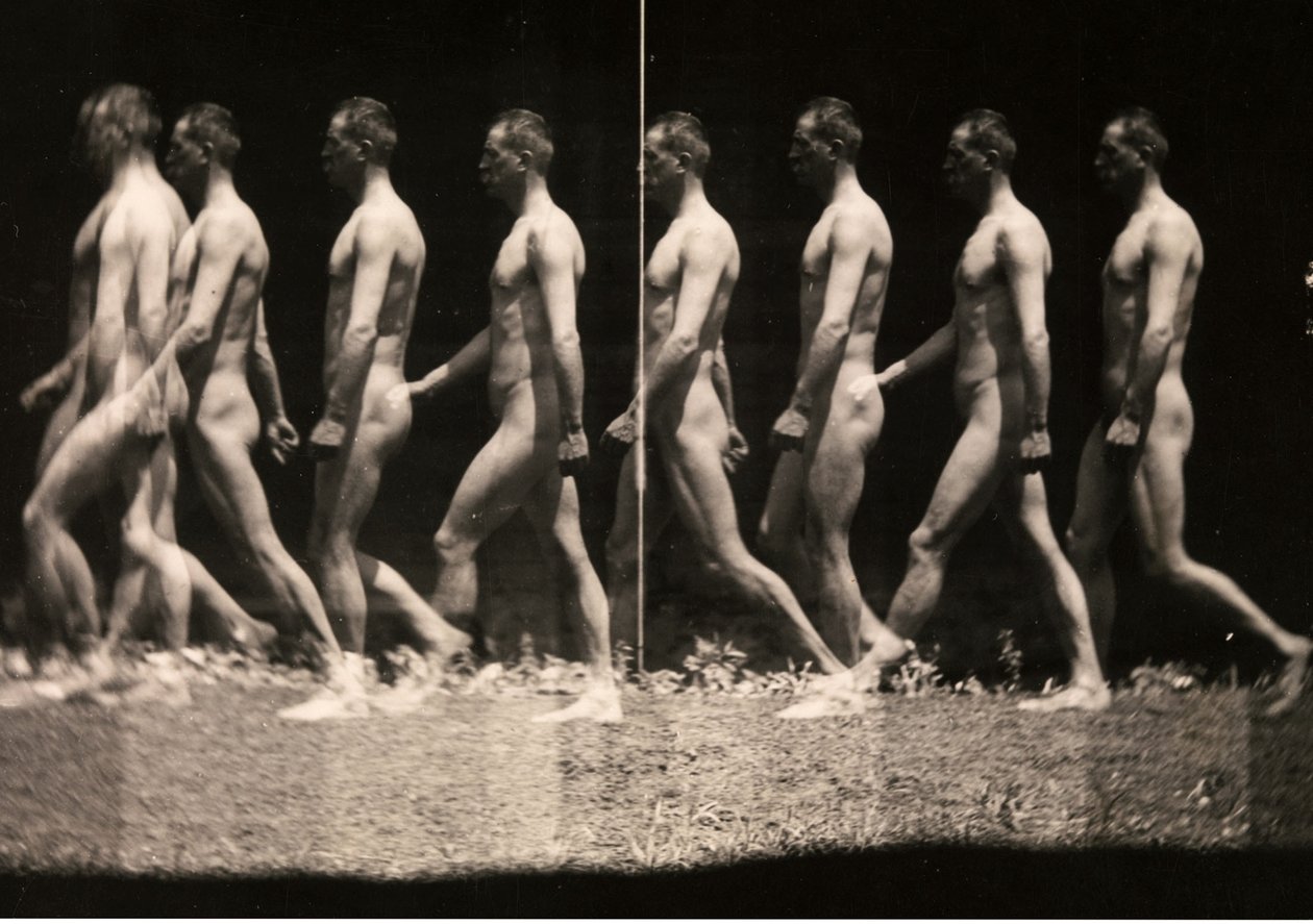 Man Walking Stroboscopic Photograph by Thomas Cowperthwait Eakins