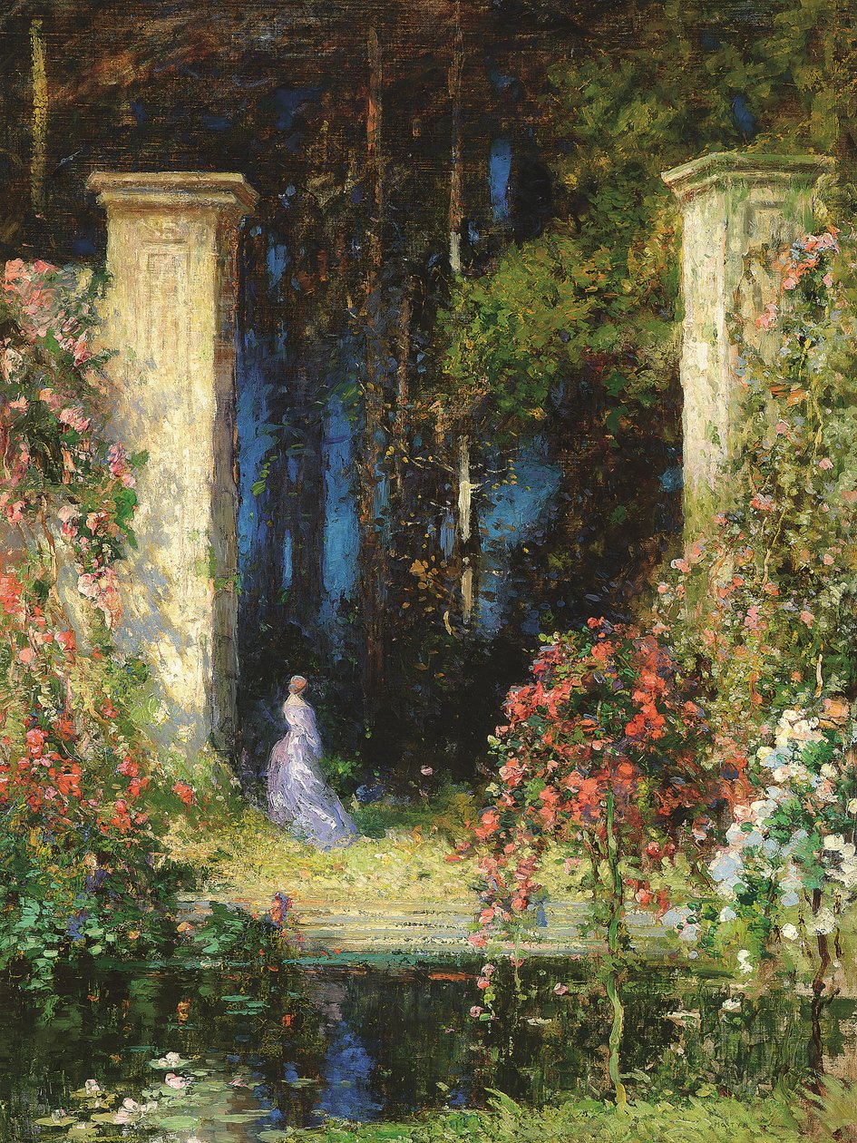 The old gateway by Thomas Edwin Mostyn