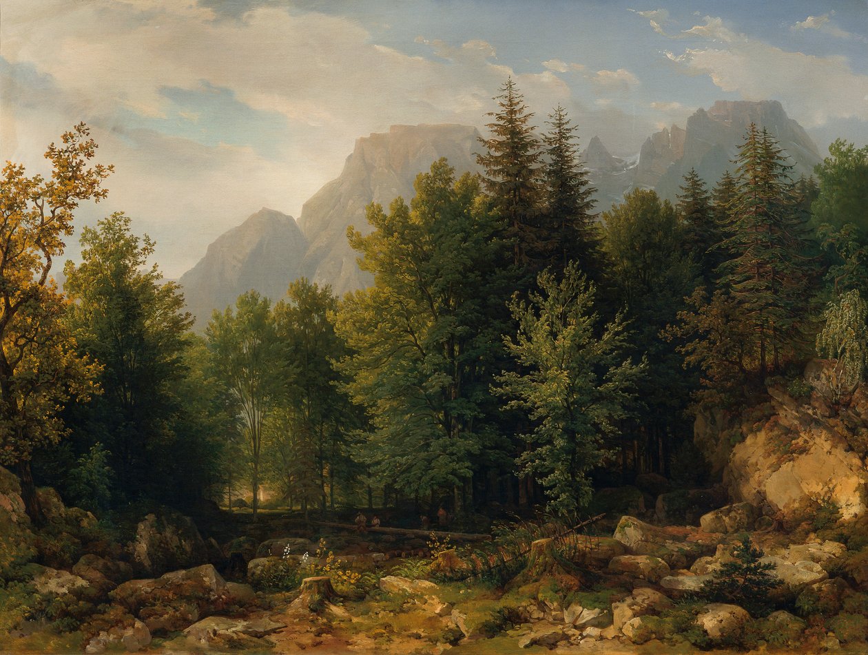 Forest Landscape in the High Mountains by Thomas Ender