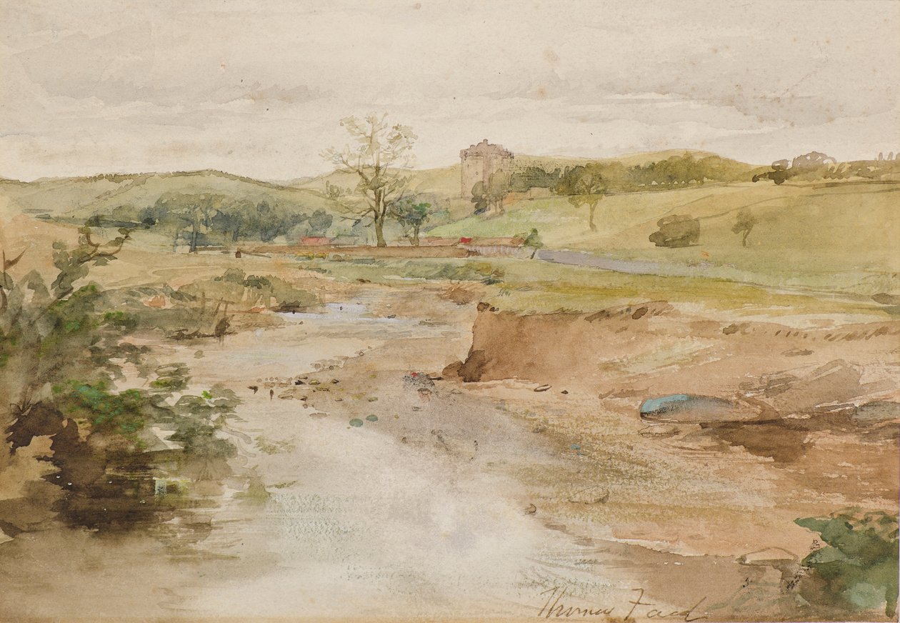 The Old Castle by Thomas Faed