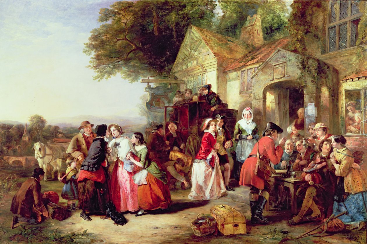 The Arrival of the Coach by Thomas Falcon Marshall