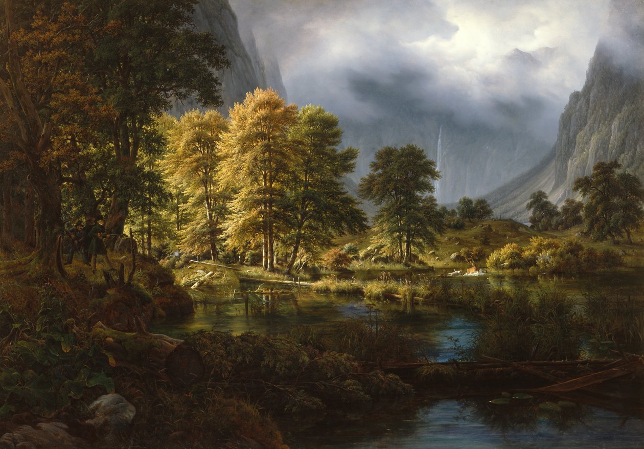 The Hunt Near Königssee by Thomas Fearnley