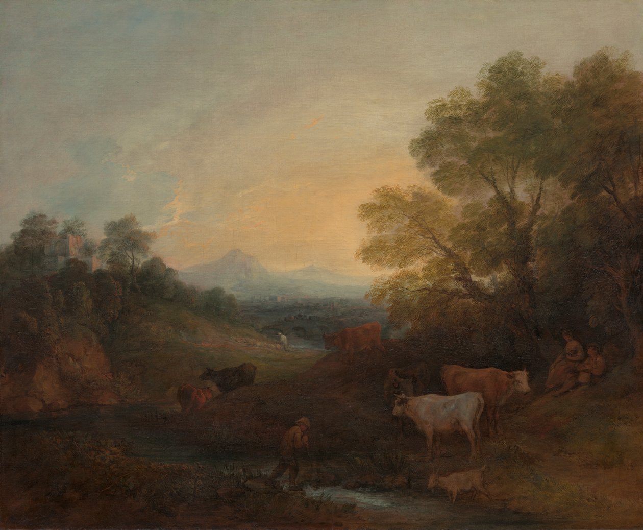 Landscape with Cattle by Thomas Gainsborough RA