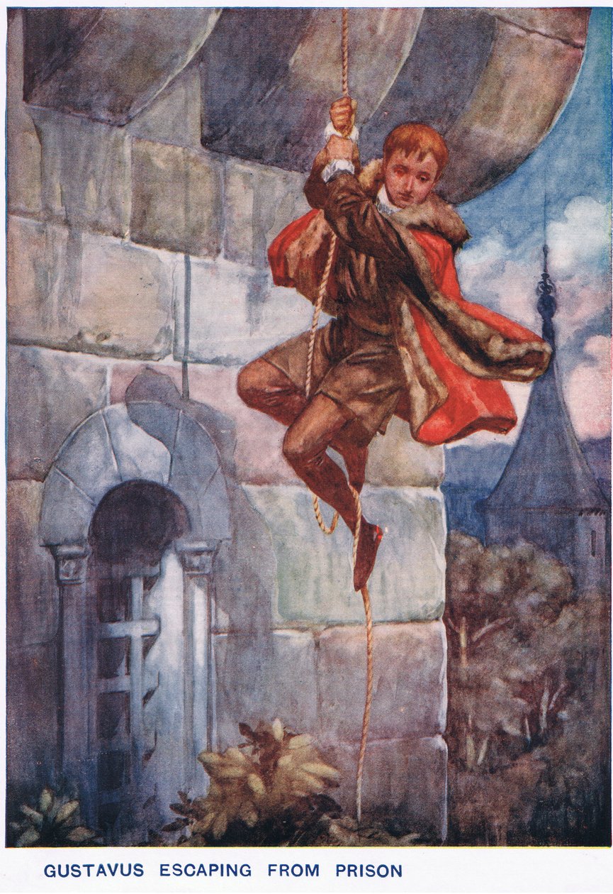 Gustavus Escaping from Prison by Thomas Heath Robinson