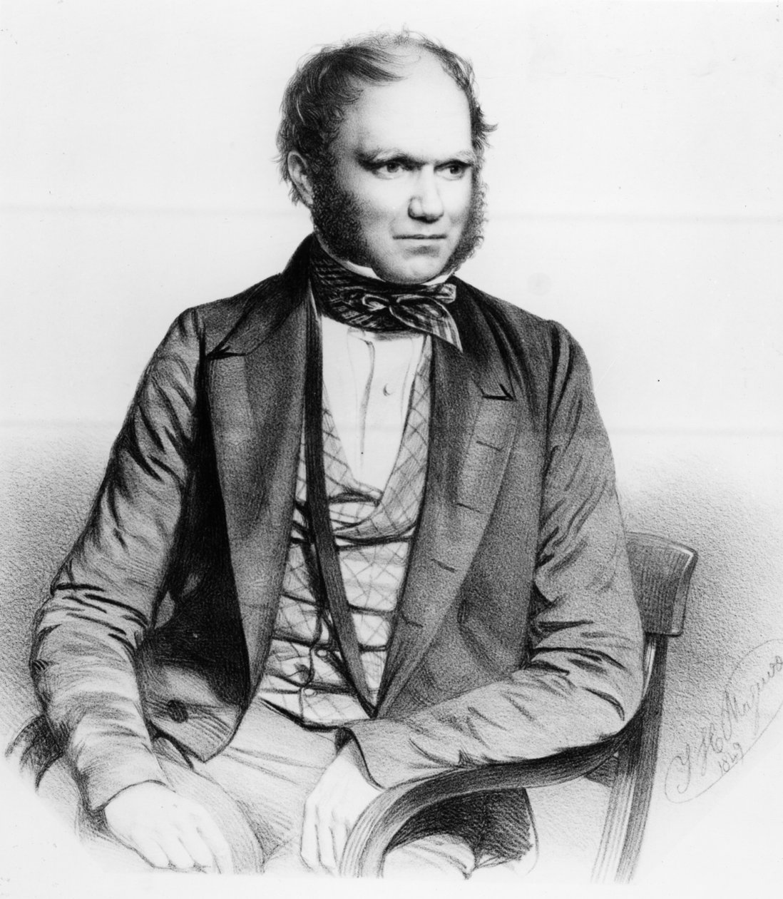 Charles Darwin, 1849 by Thomas Herbert Maguire