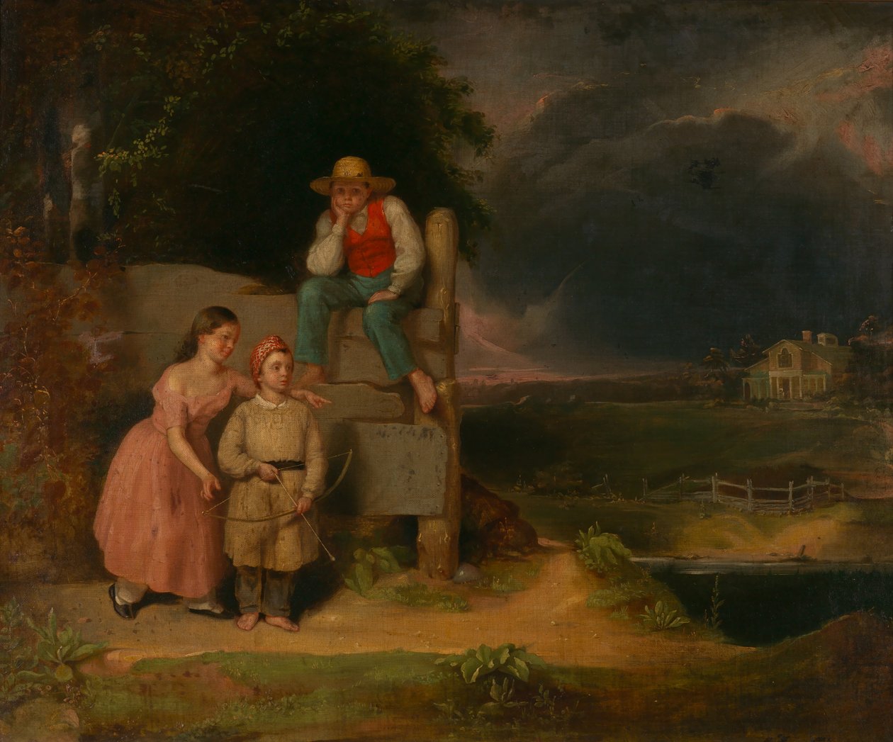 Children in a Storm by Thomas Le Clear