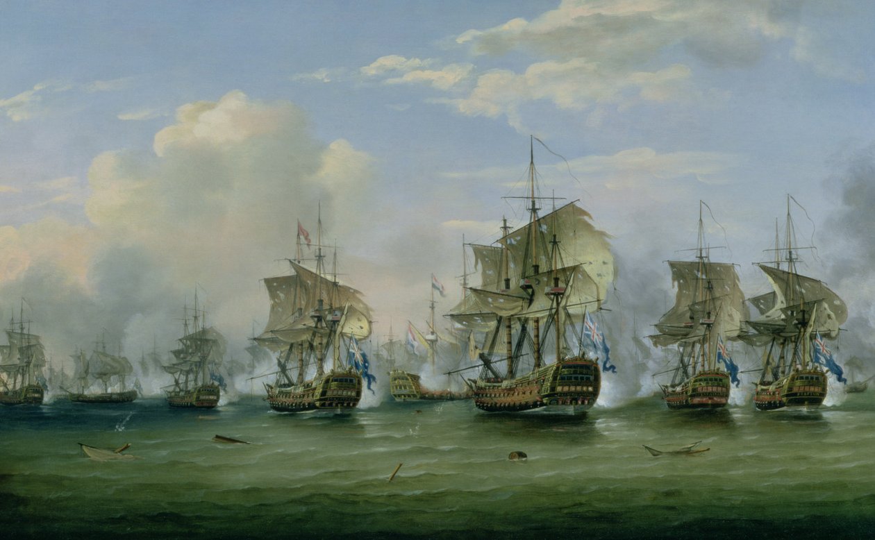 The Battle of Dogger Bank, 1781 by Thomas Luny