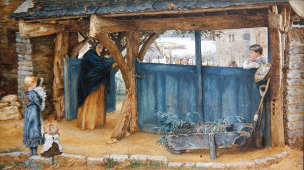 A Lych Gate by Thomas Matthews Rooke