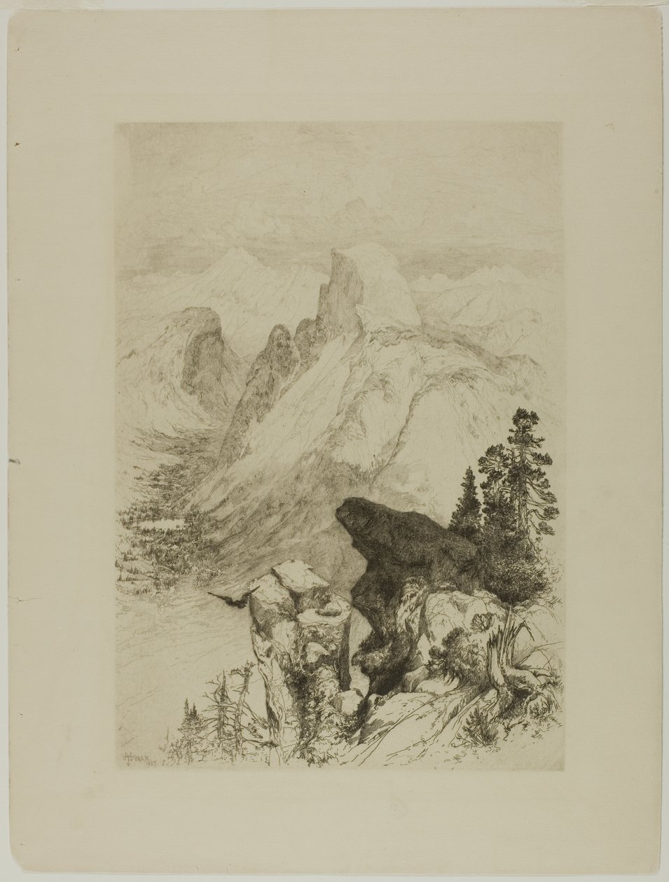 Half-Dome, View from Moran Point by Thomas Moran