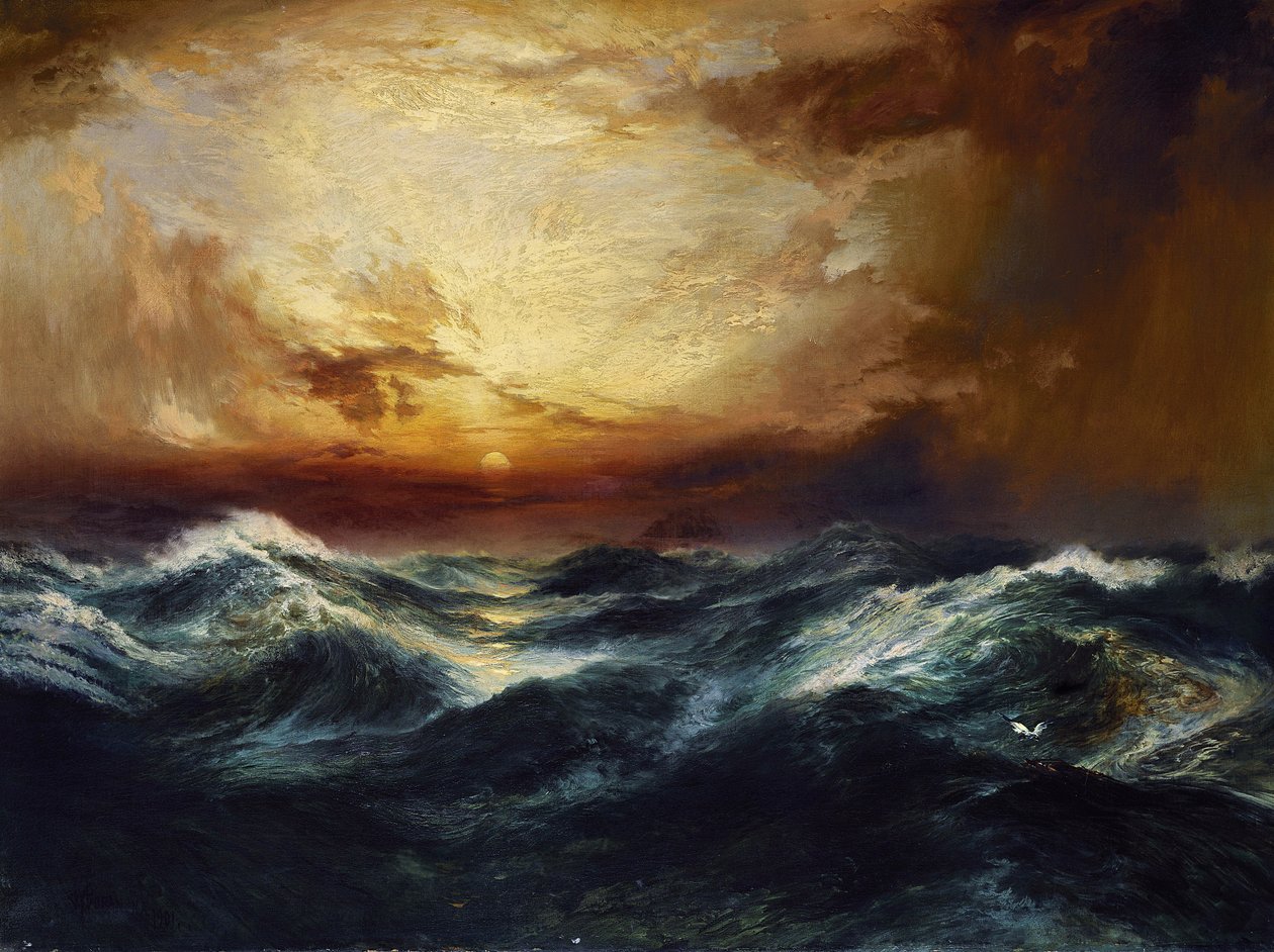Sunset After a Storm, 1901 by Thomas Moran