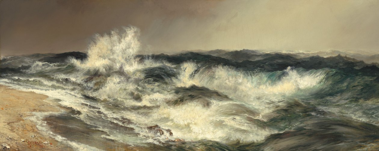 The Much Resounding Sea by Thomas Moran