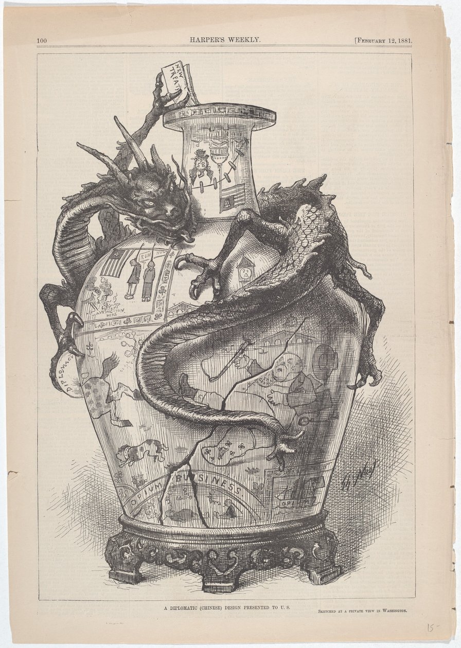 A Diplomatic Design Presented to U.S. by Thomas Nast