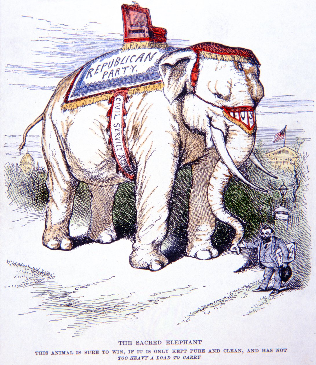 The Sacred Elephant by Thomas Nast