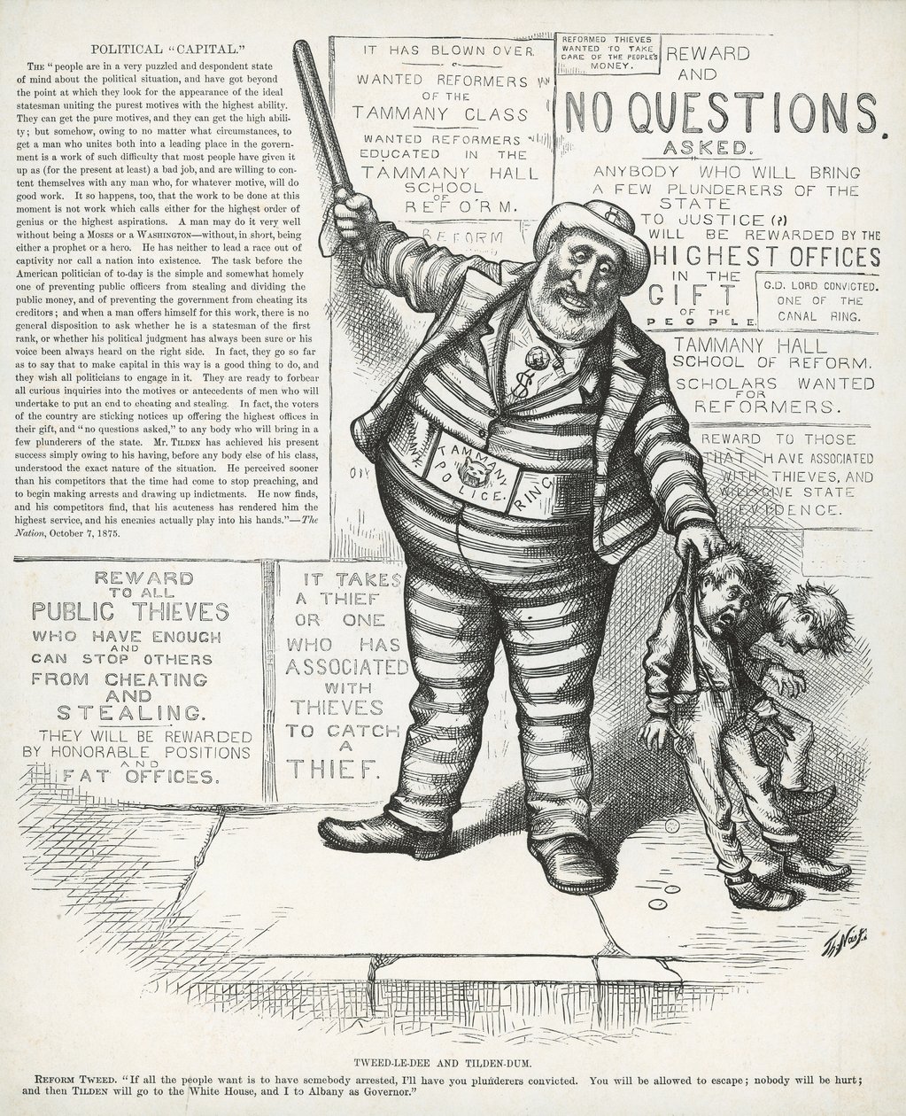 Tweed-le-dee and Tilden-dum, from 
