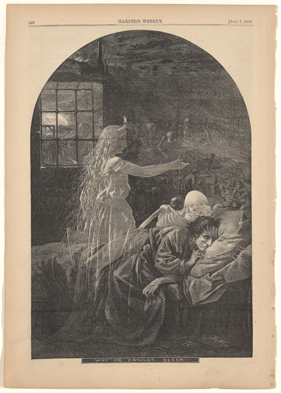 Why He Cannot Sleep by Thomas Nast