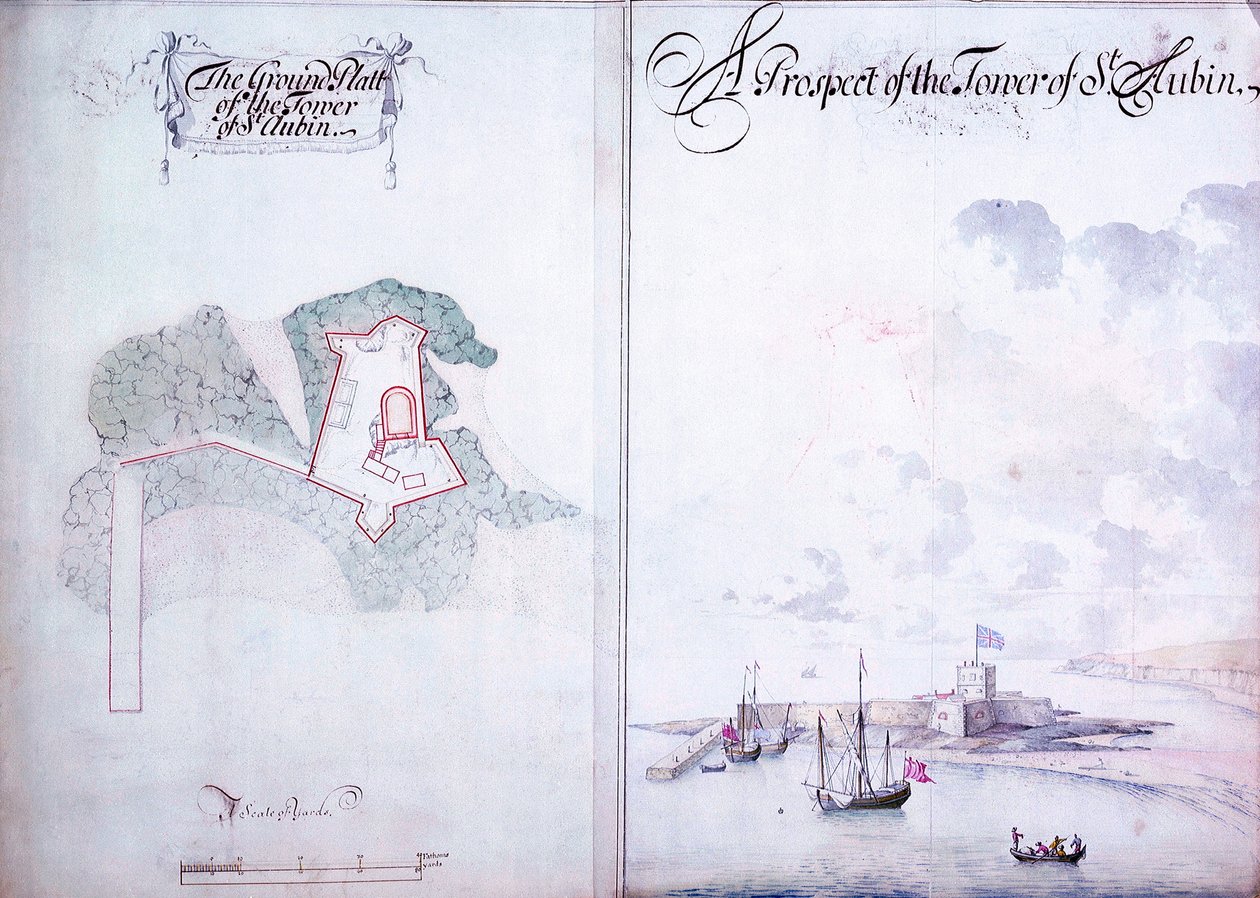 The Tower of St. Aubin by Thomas Phillips