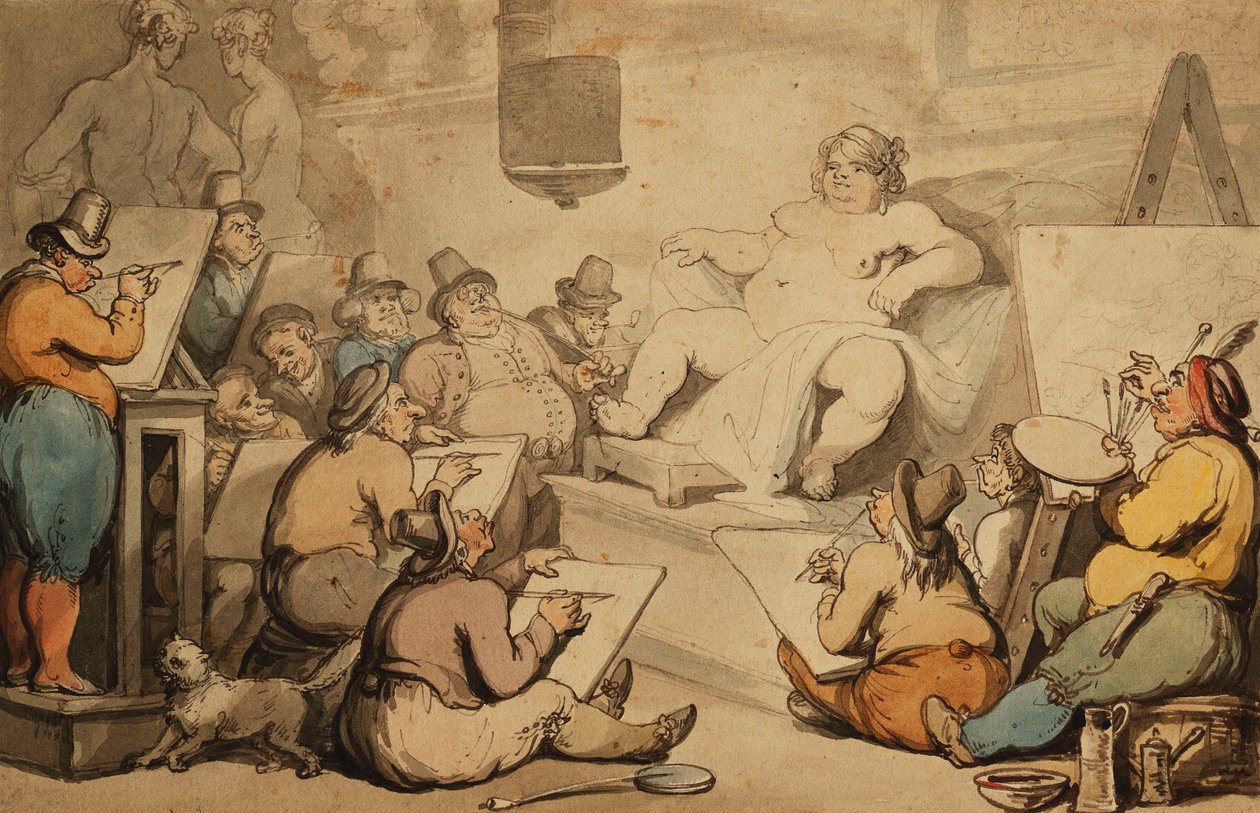 A Dutch Academy by Thomas Rowlandson