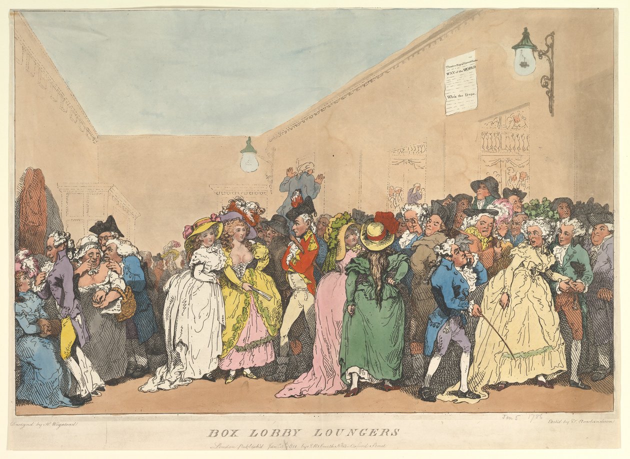 Box Lobby Loungers by Thomas Rowlandson