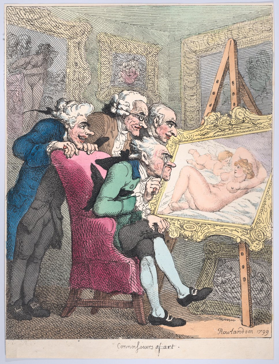 Connoisseurs by Thomas Rowlandson