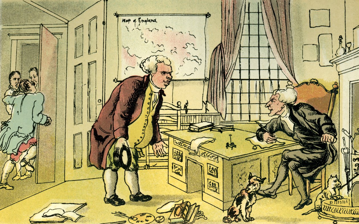 Dr Syntax and the Bookseller by Thomas Rowlandson