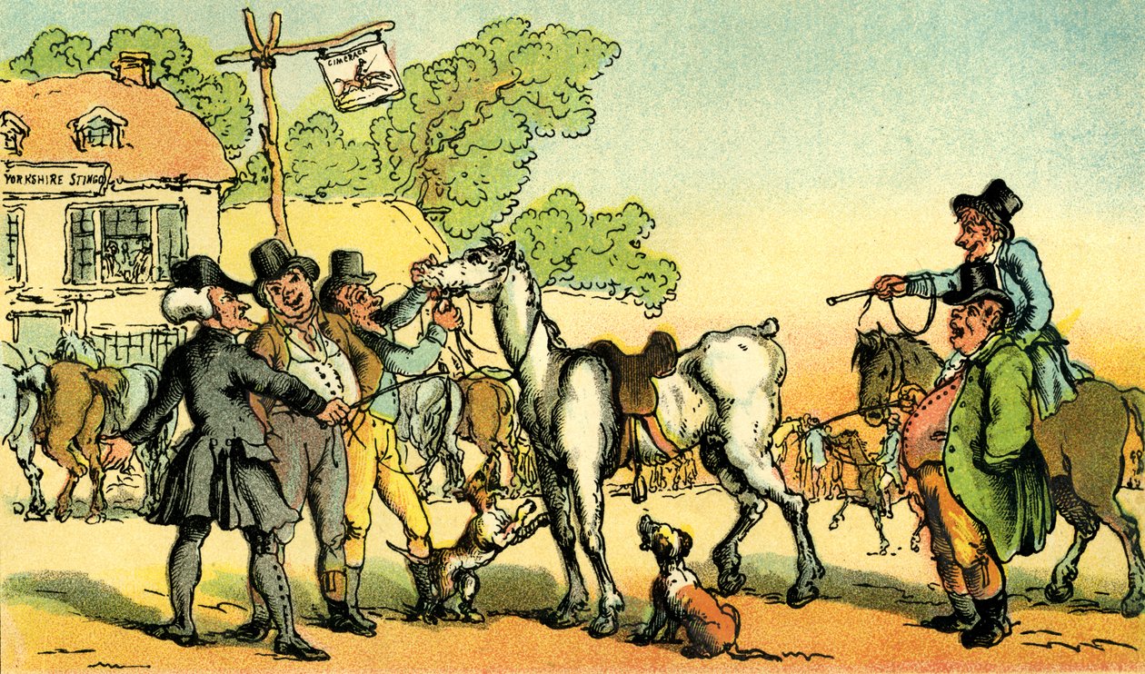 Dr Syntax Sells Grizzle by Thomas Rowlandson
