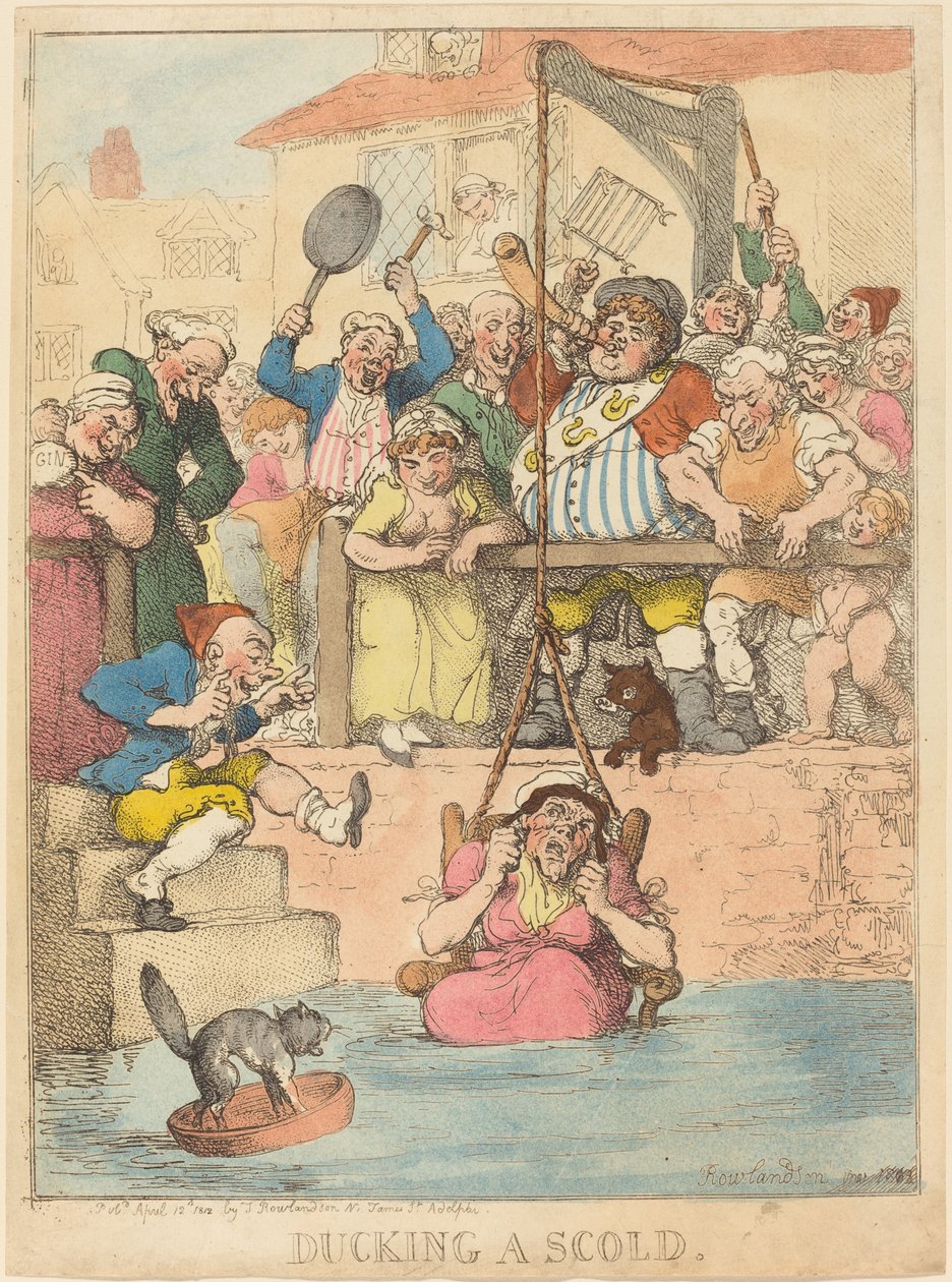 Ducking a Scold by Thomas Rowlandson