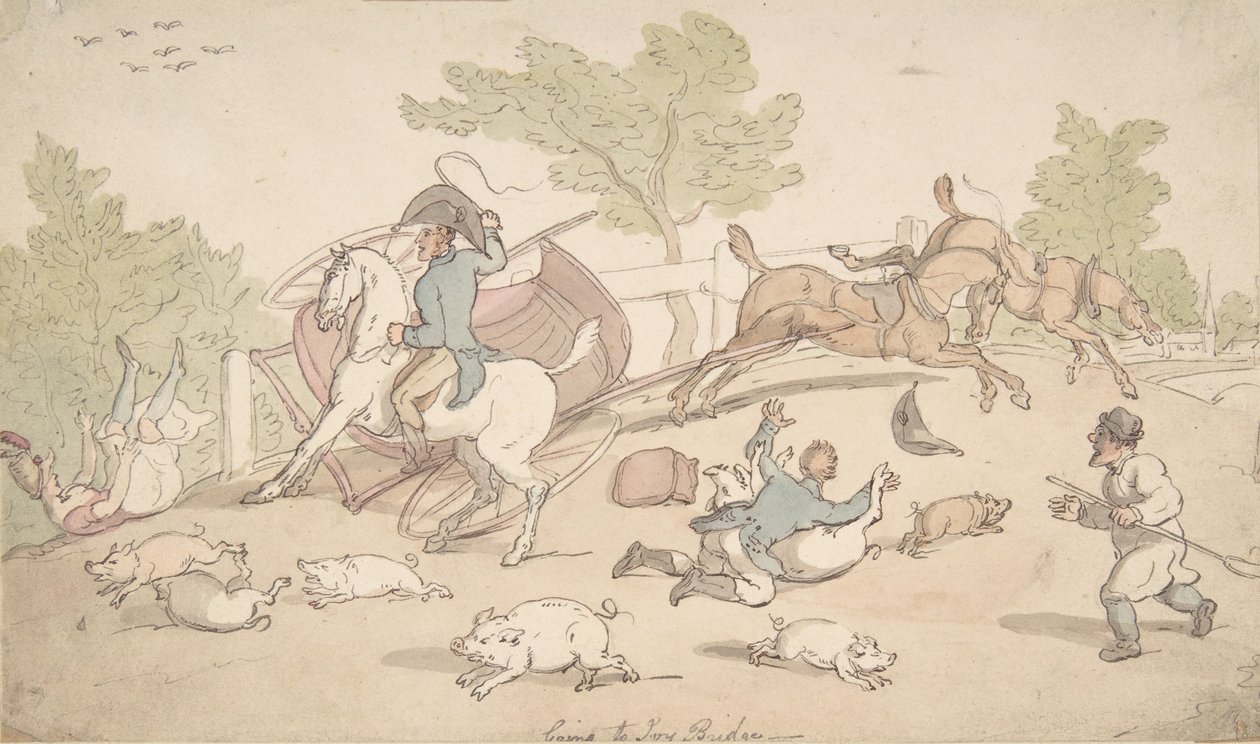 Going to Ivy Bridge by Thomas Rowlandson