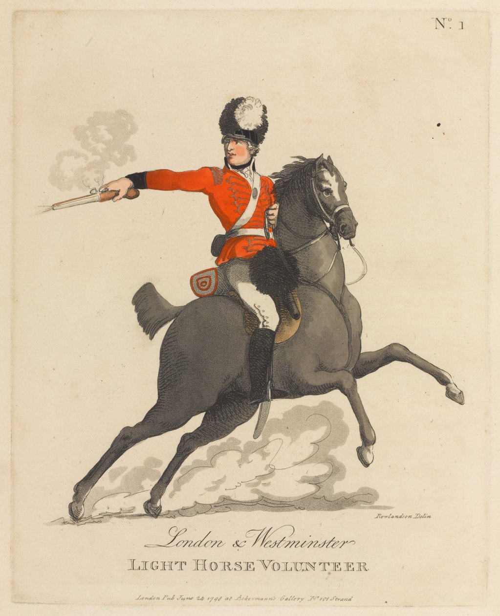 London and Westminster Light Horse Volunteer by Thomas Rowlandson